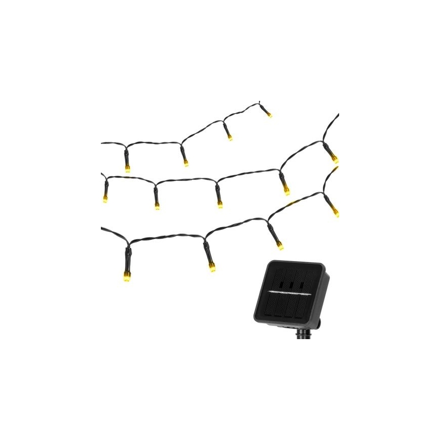 Aigostar - Catena solare LED 100xLED/12m IP65 bianco caldo