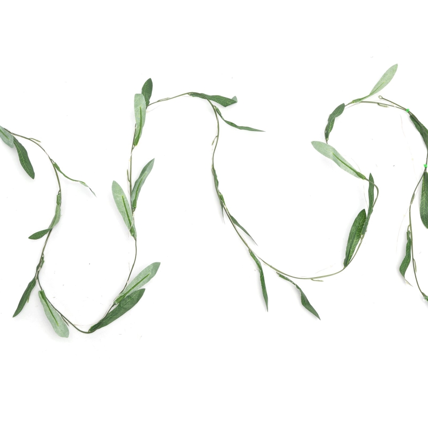 Aigostar - Catena solare LED 100xLED/12m IP65 300 mAh bianco caldo oliva