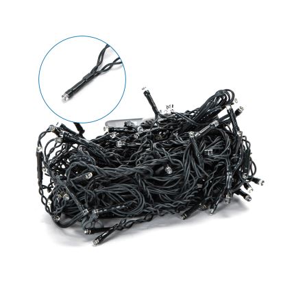 Aigostar - Catena luminosa solare a LED 100 LED/8 funzioni 8×0,6 m 800 mAh IP65 bianco caldo