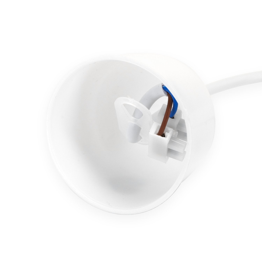 Aigostar - Cordon d'alimentation 1xE27/60W/250V blanc