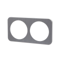 Aigostar - Cornice doppia in alluminio, finitura argento