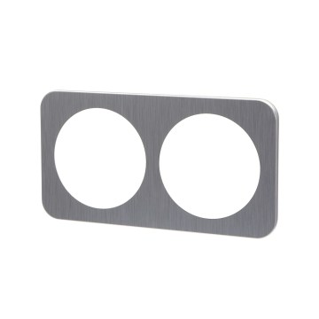 Aigostar - Cornice doppia in alluminio, finitura argento