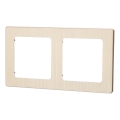 Aigostar - Cornice doppia in alluminio, finitura oro