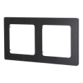 Aigostar - Cornice doppia in alluminio nera