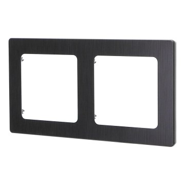 Aigostar - Cornice doppia in alluminio nera