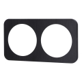 Aigostar - Cornice doppia in alluminio nera