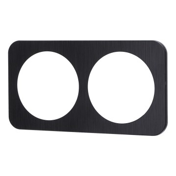 Aigostar - Cornice doppia in alluminio nera