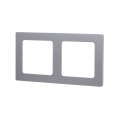 Aigostar - Cornice doppia in plastica, argento