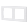 Aigostar - Cornice doppia in vetro bianco