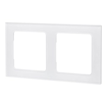 Aigostar - Cornice doppia in vetro bianco