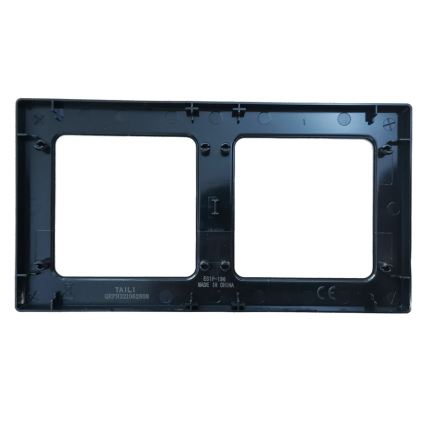 Aigostar - Cornice doppia in alluminio nera