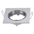 Aigostar - Cornice per faretto da incasso GU10 8,2x8,2 cm cromo lucido