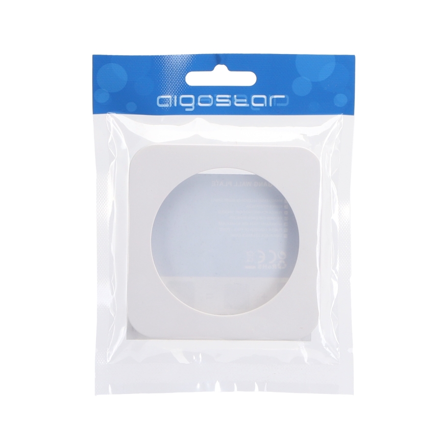 Aigostar - Cornice semplice in plastica bianca