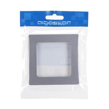 Aigostar - Cornice semplice in plastica, argento