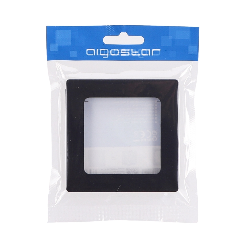 Aigostar - Cornice semplice in plastica nera