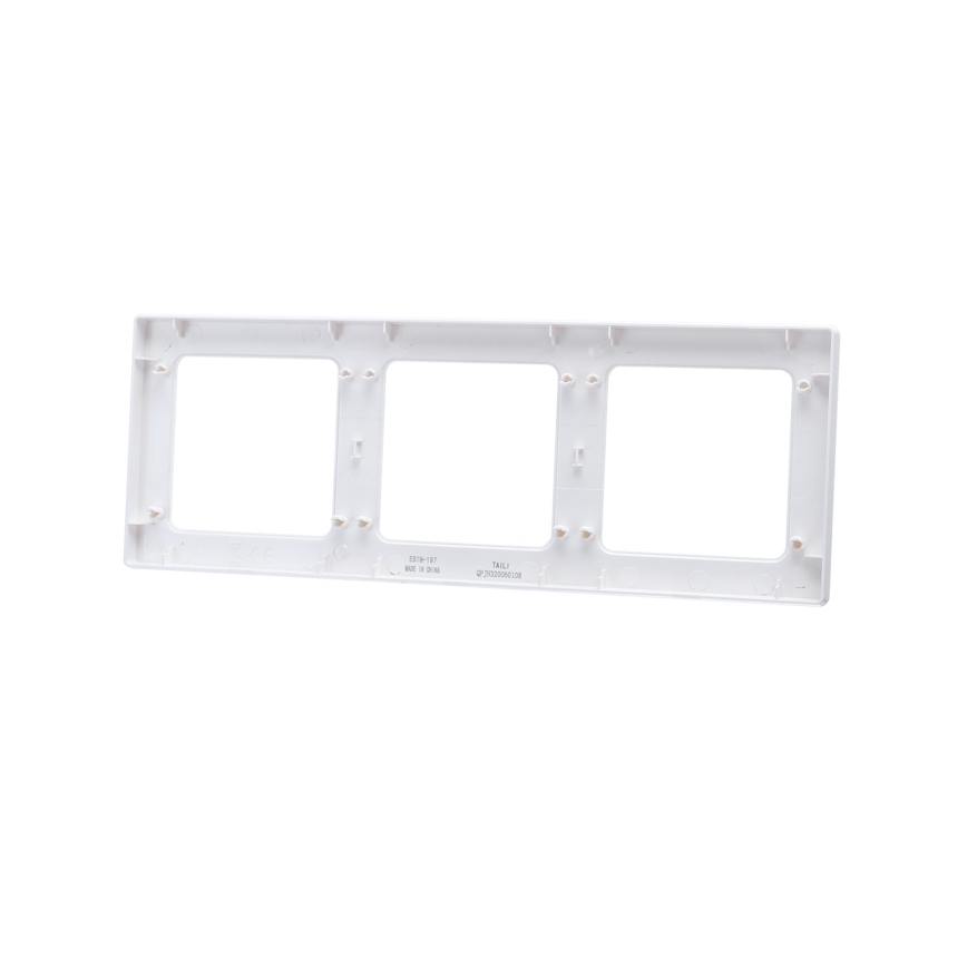 Aigostar - Cornice tripla in plastica bianca
