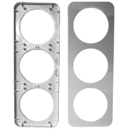 Aigostar - Cornice tripla in plastica bianca