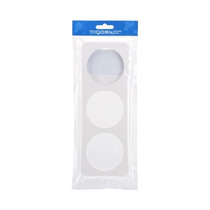 Aigostar - Cornice tripla in plastica bianca