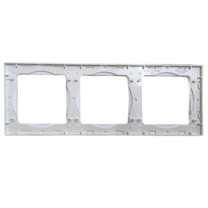 Aigostar - Cornice tripla in vetro bianco