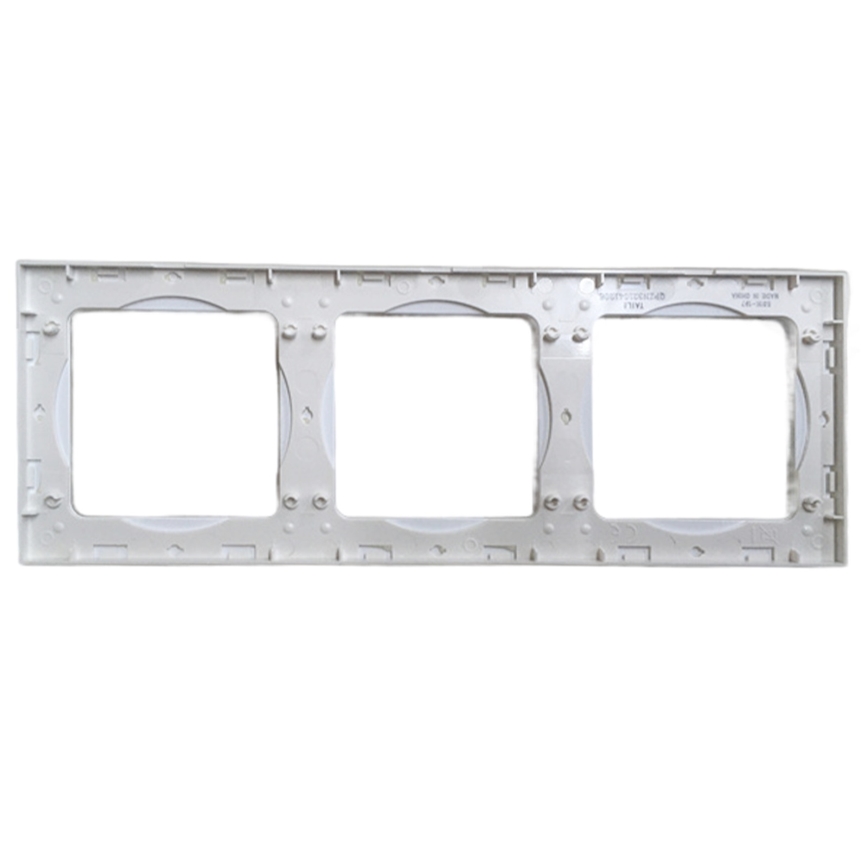 Aigostar - Cornice tripla in vetro bianco