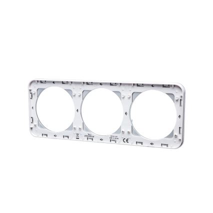 Aigostar - Cornice tripla in vetro, bianca