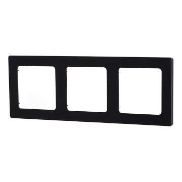 Aigostar - Cornice tripla in plastica nera