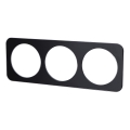 Aigostar - Cornice tripla in vetro nero