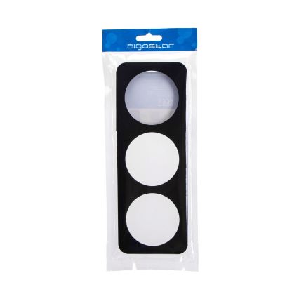 Aigostar - Cornice tripla in plastica nera