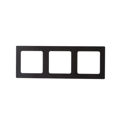 Aigostar - Cornice tripla in alluminio, nera