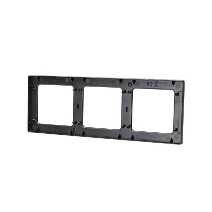 Aigostar - Cornice tripla in alluminio, nera
