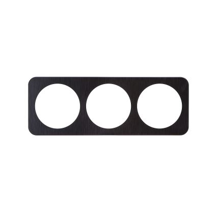 Aigostar - Cornice tripla in alluminio nera
