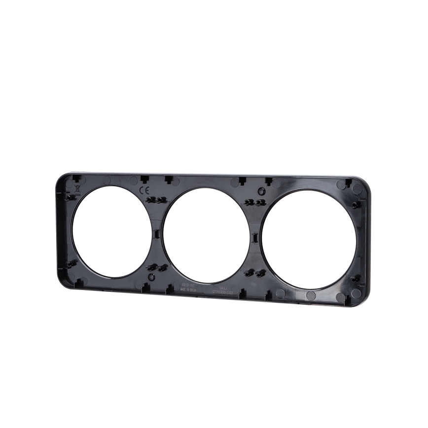 Aigostar - Cornice tripla in alluminio nera