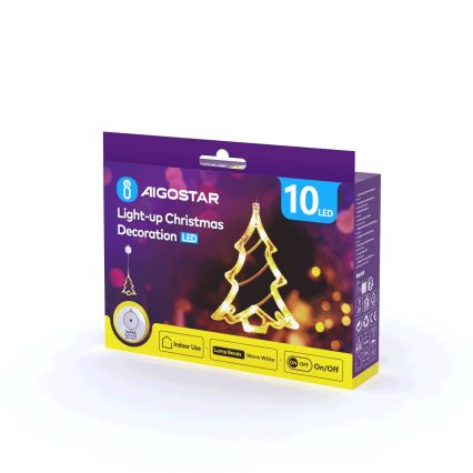 Aigostar - Décoration de Noël LED/3xAAA arbre 20cm