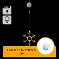 Aigostar - Décoration de Noël LED/3xAAA blanc chaud flocon de neige 19cm