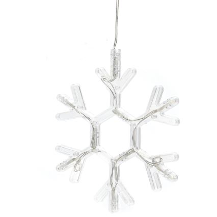 Aigostar - Décoration de Noël LED/3xAAA blanc chaud flocon de neige 19cm