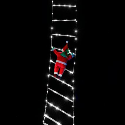 Aigostar - Décoration de Noël extérieure LED, 304 LEDs, 8 modes, 3 m, IP44, blanc froid