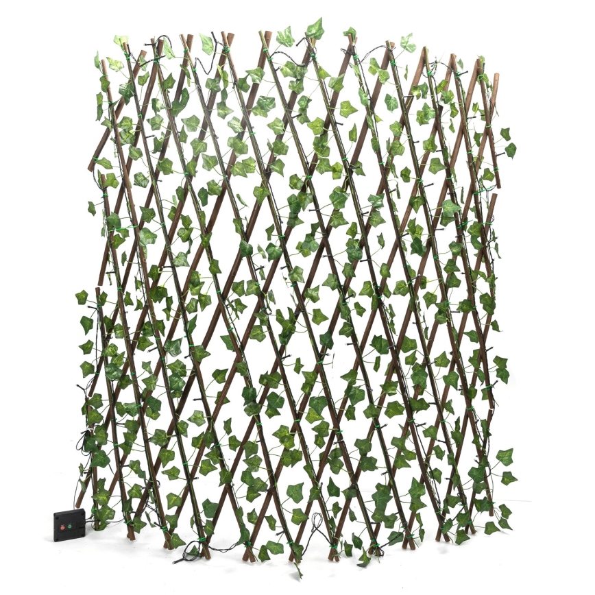 Aigostar - Décoration solaire LED 148xLED/2x1,2m IP65 300 mAh blanc chaud lierre