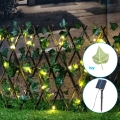 Aigostar - Décoration solaire LED 56xLED/2x0,4m IP65 300 mAh blanc chaud ivy
