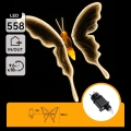 Aigostar - Decorazione LED per esterni 558xLED 90 cm IP44 farfalla/bianco caldo