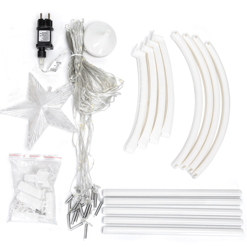 Aigostar - Decorazione natalizia a LED per esterno LED/3,6W/230V 180 cm IP44 bianco freddo