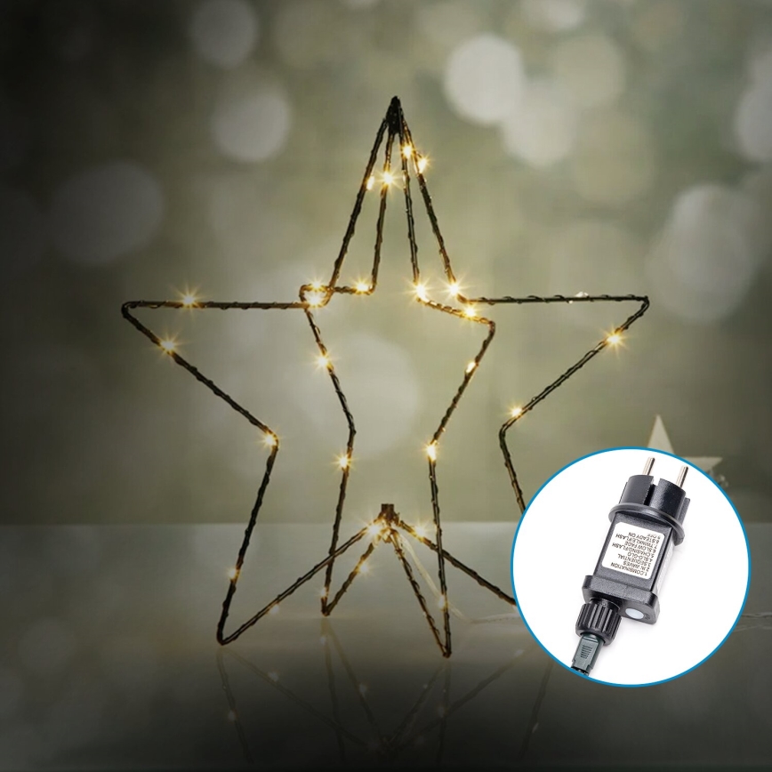 Aigostar-Decorazione natalizia a LED per esterno LED/3,6W/230V stella 30cm IP44 bianco caldo