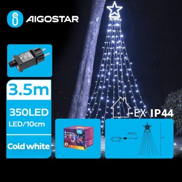 Aigostar - Decorazione natalizia a LED per esterno LED/6W/230V 3,5m IP44 bianco freddo