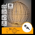 Aigostar - Decorazione natalizia LED da esterno LED/3,6W/230V 60 cm IP44 sfera bianco caldo