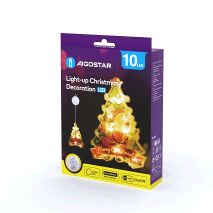 Aigostar - Decorazione natalizia LED LED/3xAAA albero 15cm