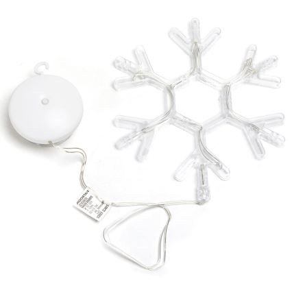 Aigostar - Decorazione natalizia LED LED/3xAAA bianco caldo fiocco di neve 19cm