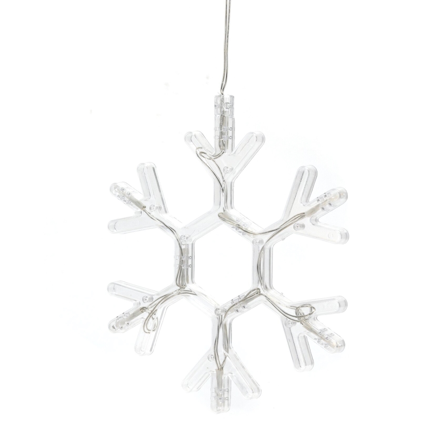 Aigostar - Decorazione natalizia LED LED/3xAAA bianco caldo fiocco di neve 19cm