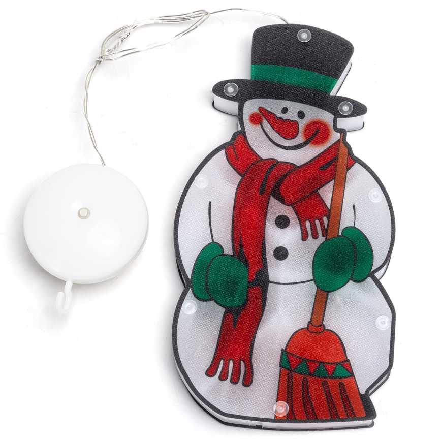 Aigostar - Decorazione natalizia LED LED/3xAAA pupazzo di neve 25cm