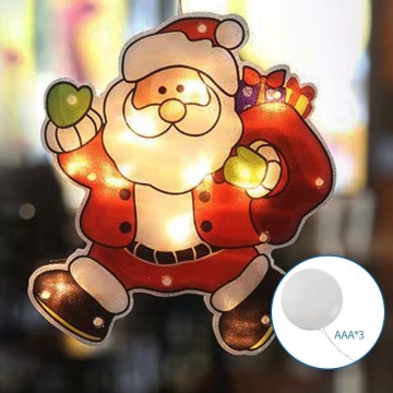 Aigostar - Decorazione natalizia LED LED/3xAAA Santa 20cm