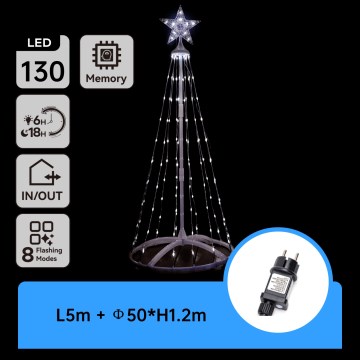 Aigostar - Decorazione natalizia LED per esterni LED/3,6W/230V 120 cm IP44 bianco freddo