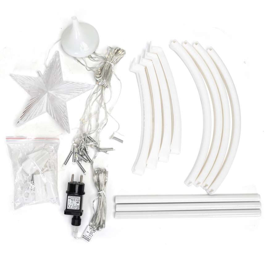 Aigostar - Decorazione natalizia LED per esterni LED/3,6W/230V 120 cm IP44 bianco freddo